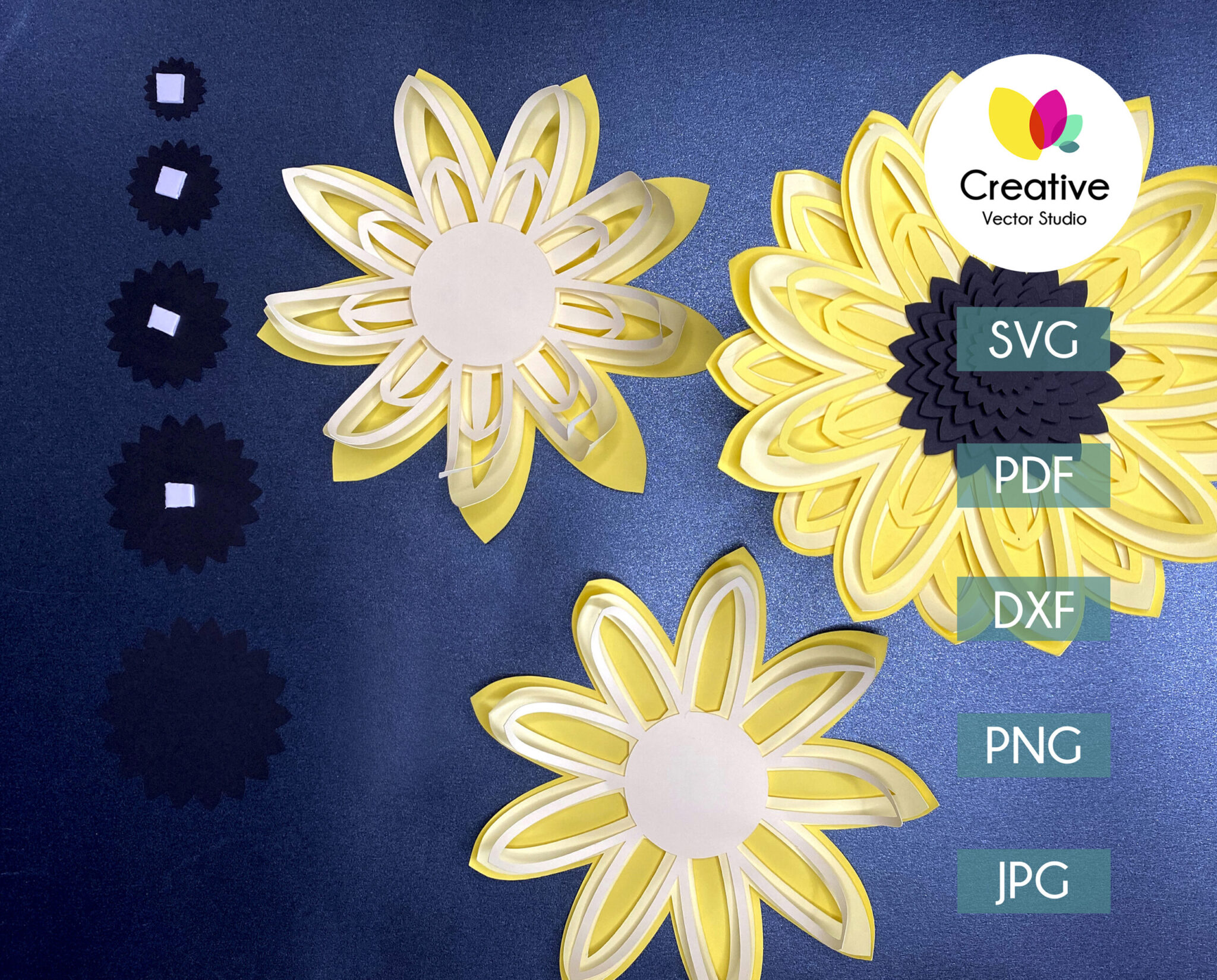 Free Free 199 Paper Sunflower Svg SVG PNG EPS DXF File