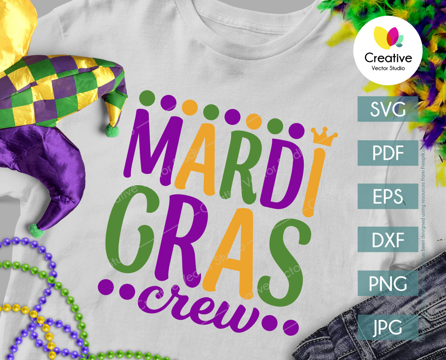 Download Mardi Gras Crew SVG | Creative Vector Studio