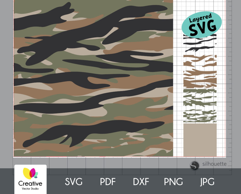 Camouflage Bundle SVG Seamless Patterns - Creative Vector Studio