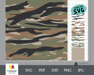 Camouflage Seamless Patterns SVG Bundle | Creative Vector Studio