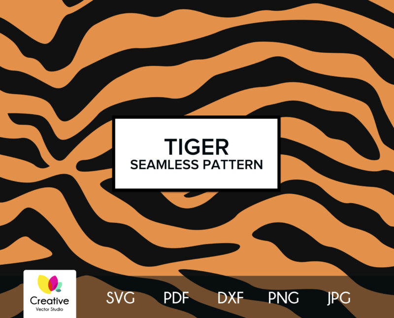 Tiger Skin Seamless Pattern SVG