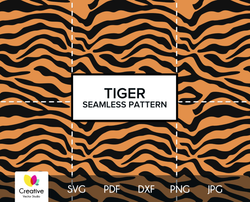 Tiger Skin Seamless Vector Pattern