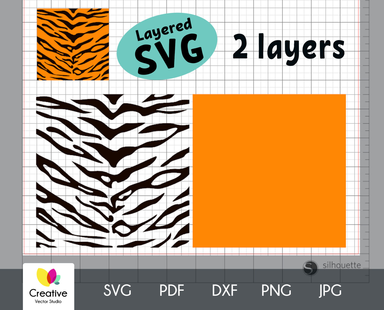 Download Tiger Skin Pattern svg, Animal Skin Print svg, Tiger Skin ...