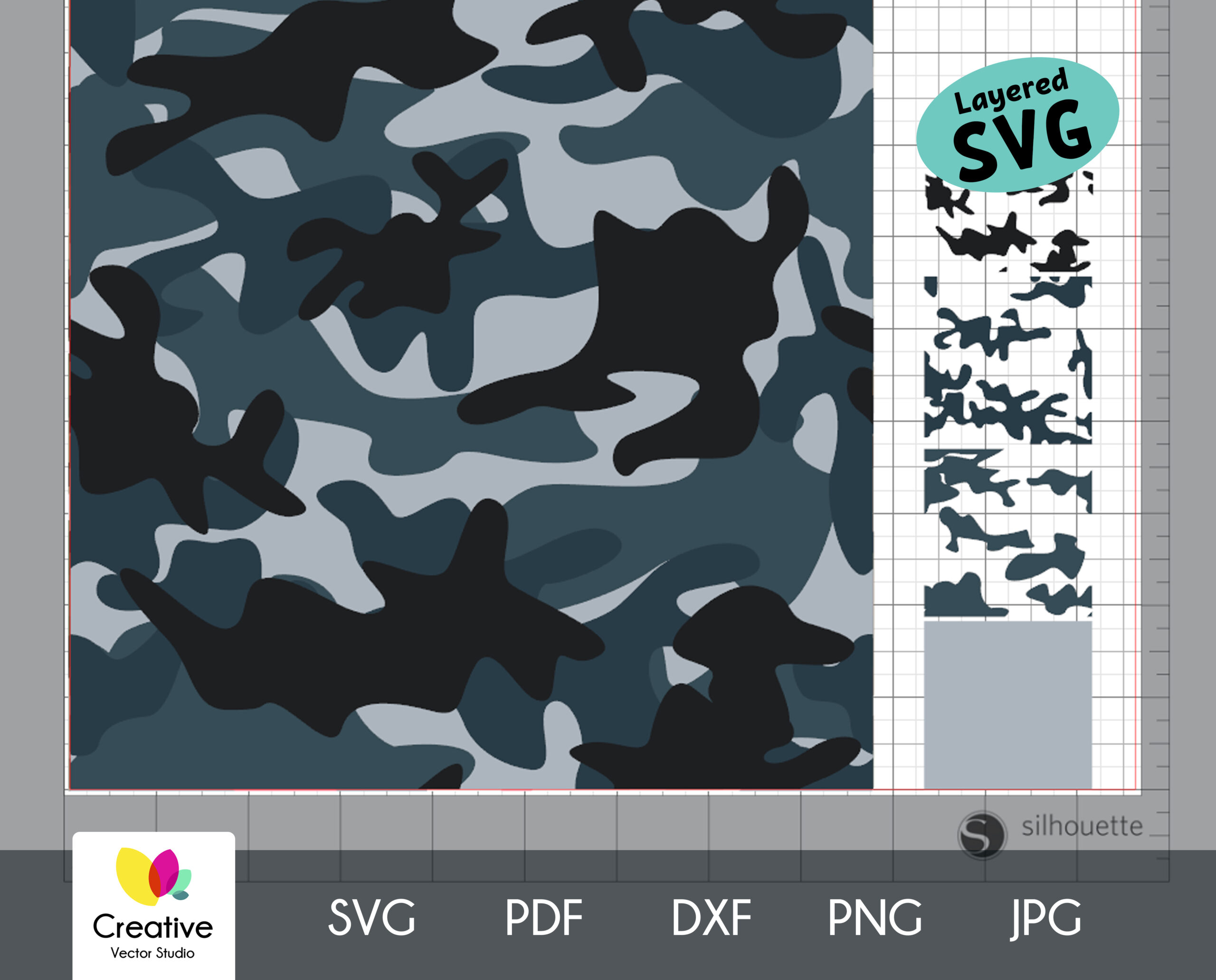 Download Camouflage Bundle Svg Seamless Patterns Creative Vector Studio