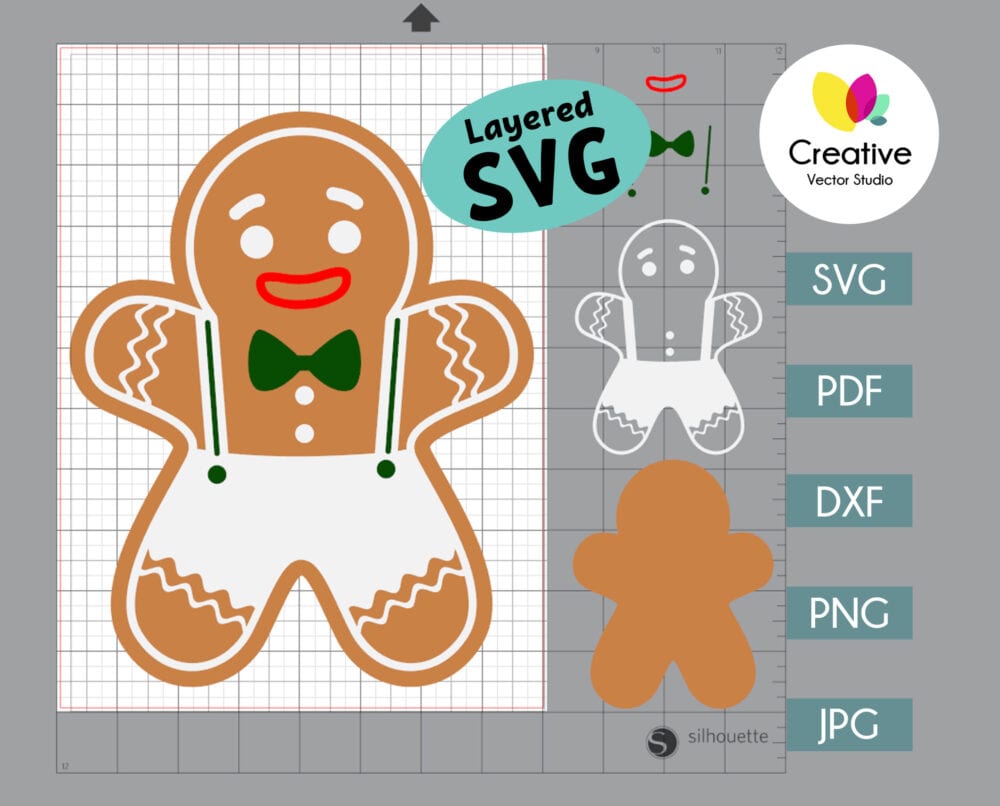 Gingerbread Boy and Girl SVG | Creative Vector Studio