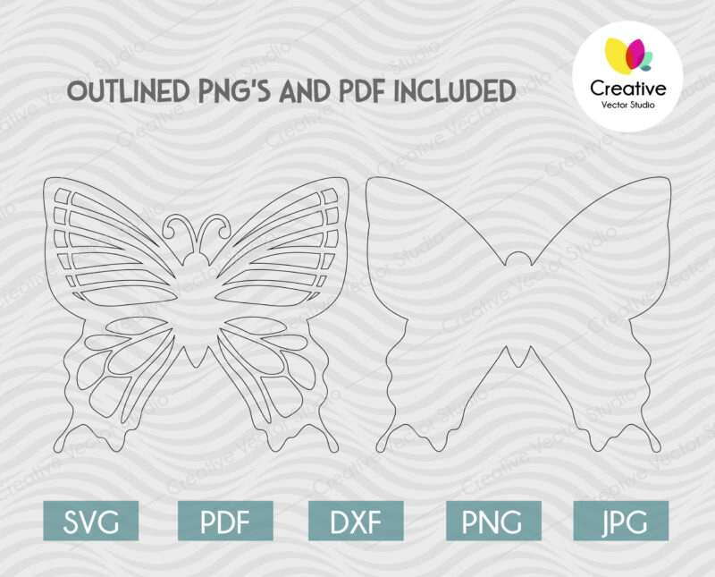 Free Free 277 Butterfly Outline Svg SVG PNG EPS DXF File