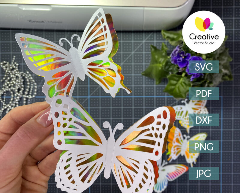 3D Paper Butterfly svg