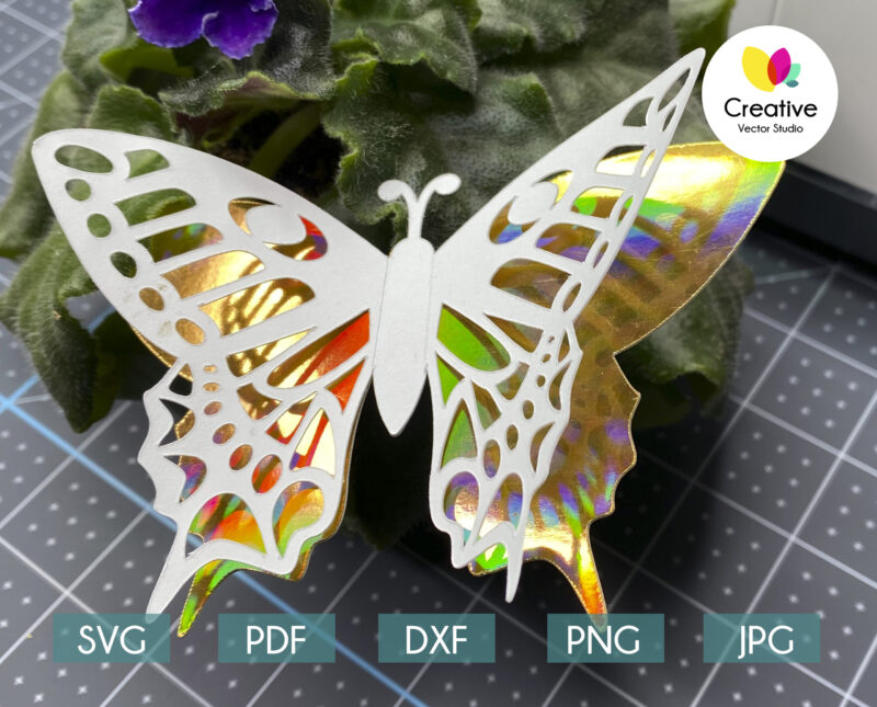 3D Butterfly svg