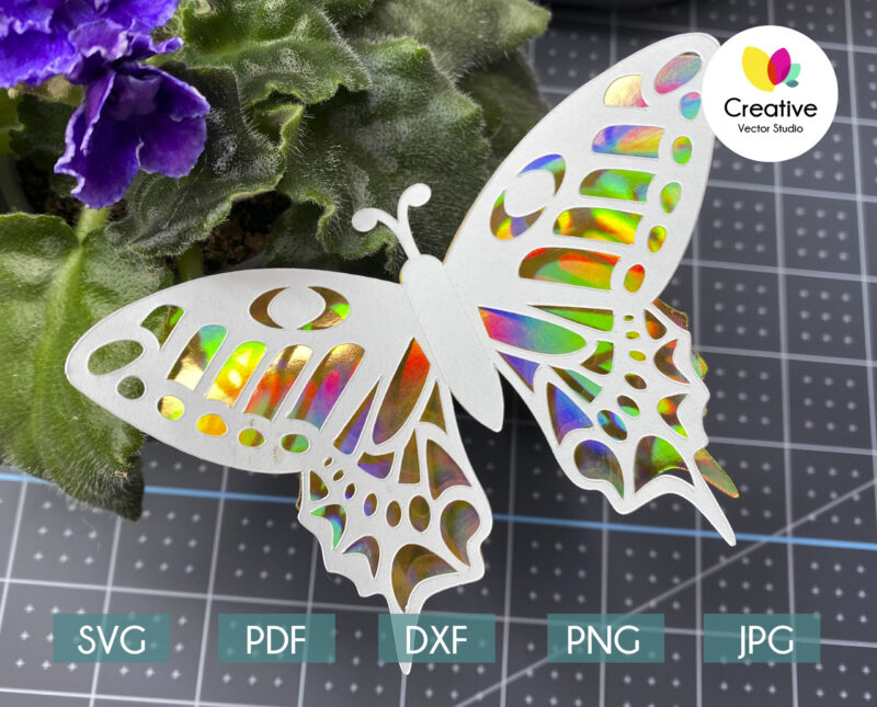 3D Paper Butterfly svg cutting files for Cricut, Silhouette