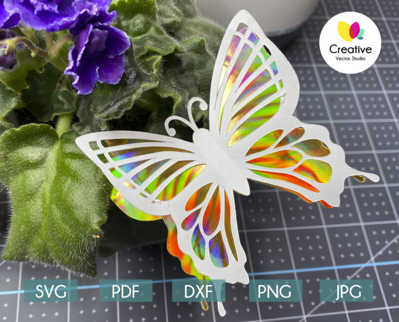 3D Butterfly SVG #3 Cutting Template