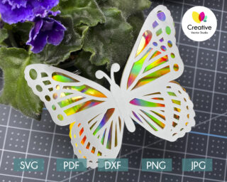 Download Flowers Butterflies Creativevectorstudio SVG, PNG, EPS, DXF File