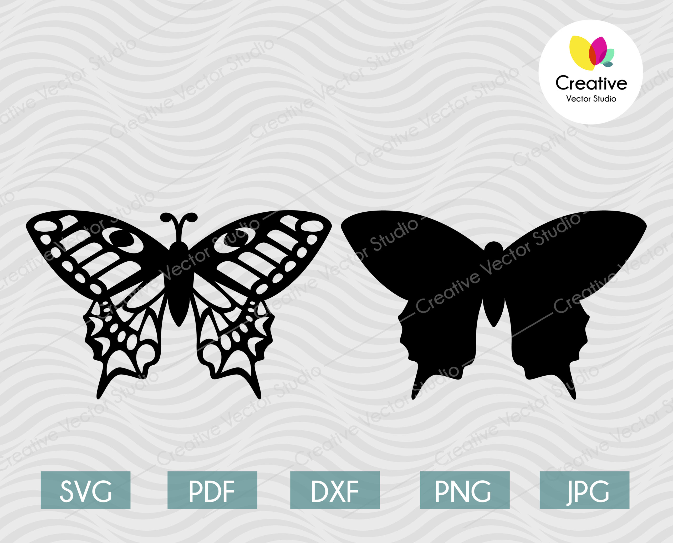 Download 3d Butterfly Svg 2 Cutting Template Creative Vector Studio