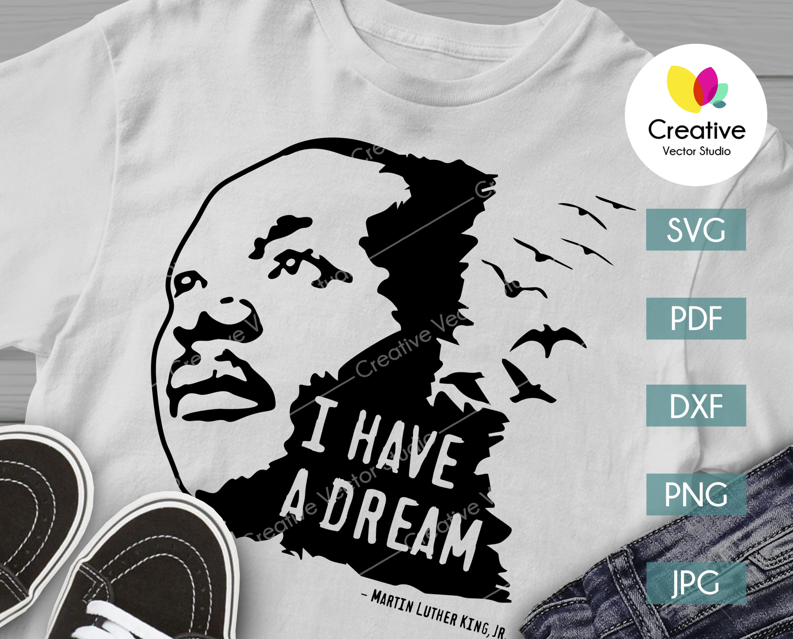 Martin Luther King Day I Have A Dream SVG cut files | Creative Vector