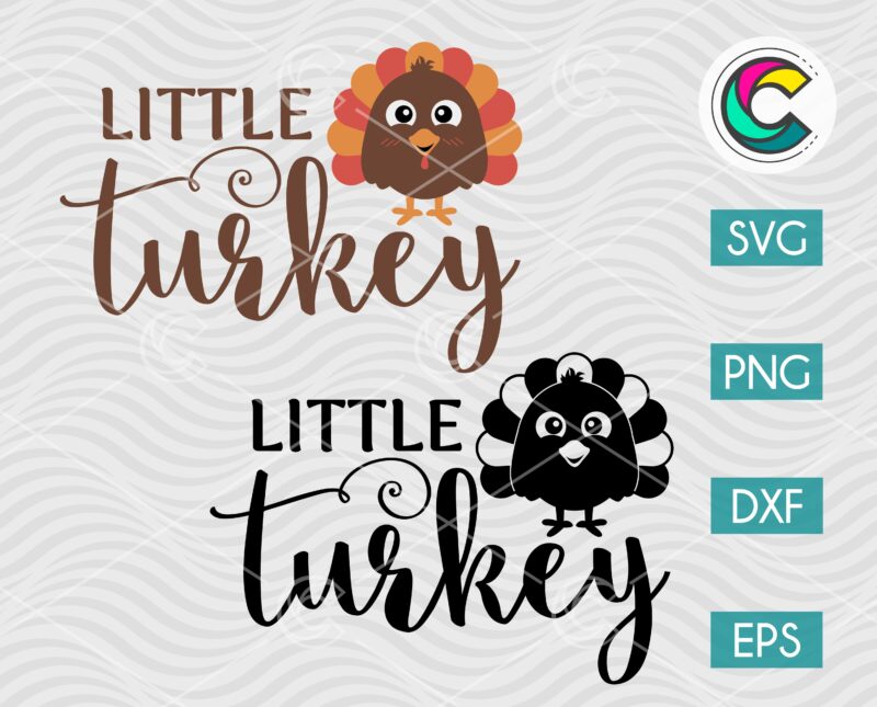 Little Turkey SVG Cut File