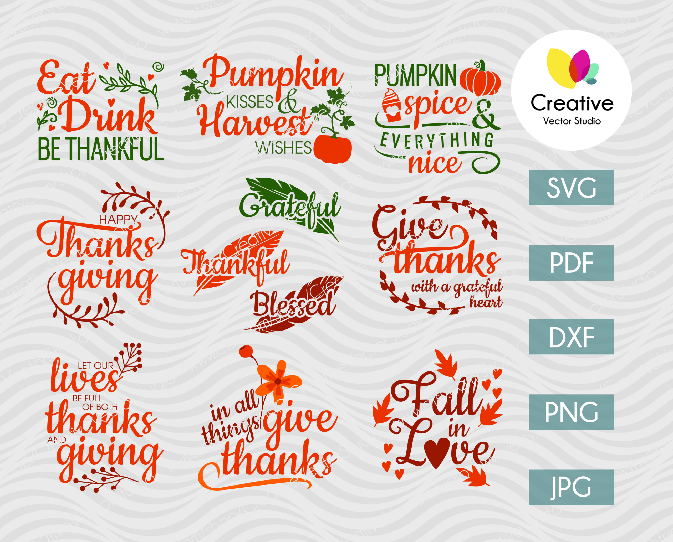 Thanksgiving Date SVG Bundle