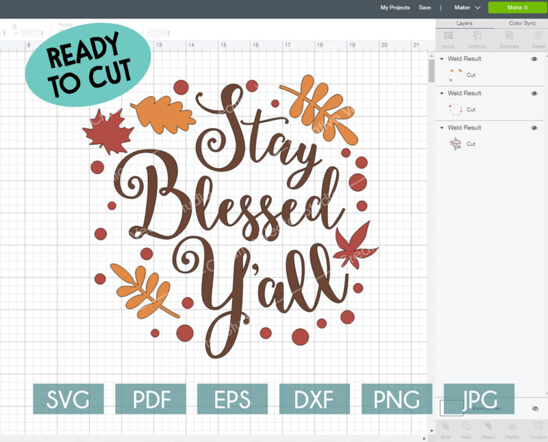 Thanksgiving_Stay_Blessed_Yall_ready to cut_svg_cricut