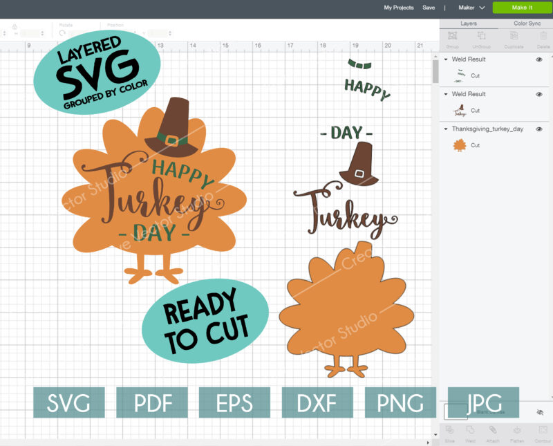 Thanksgiving_turkey_day_ready to cut_svg_cricut