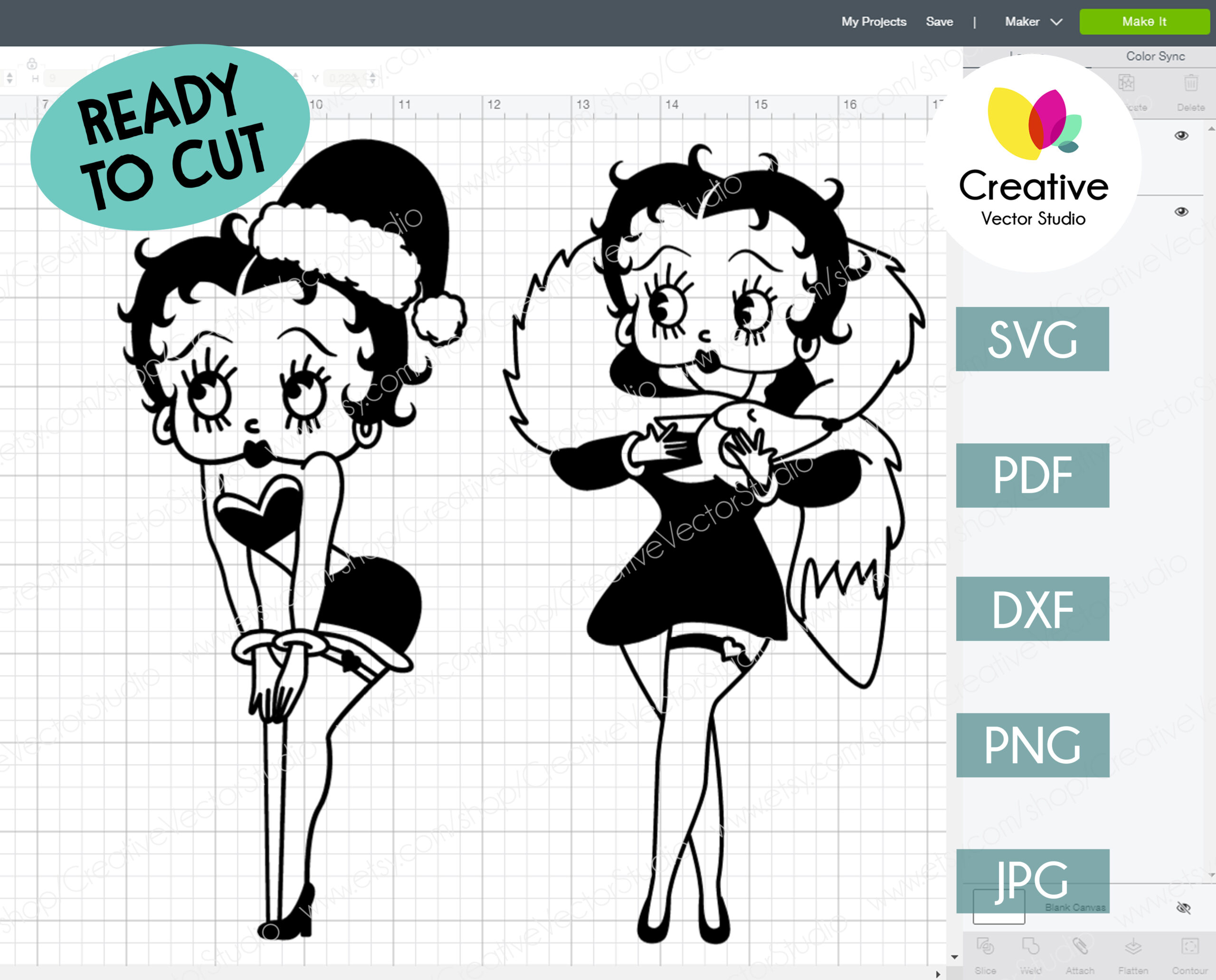 Download Betty Boop Svg Bundle Cut File Creative Vector Studio