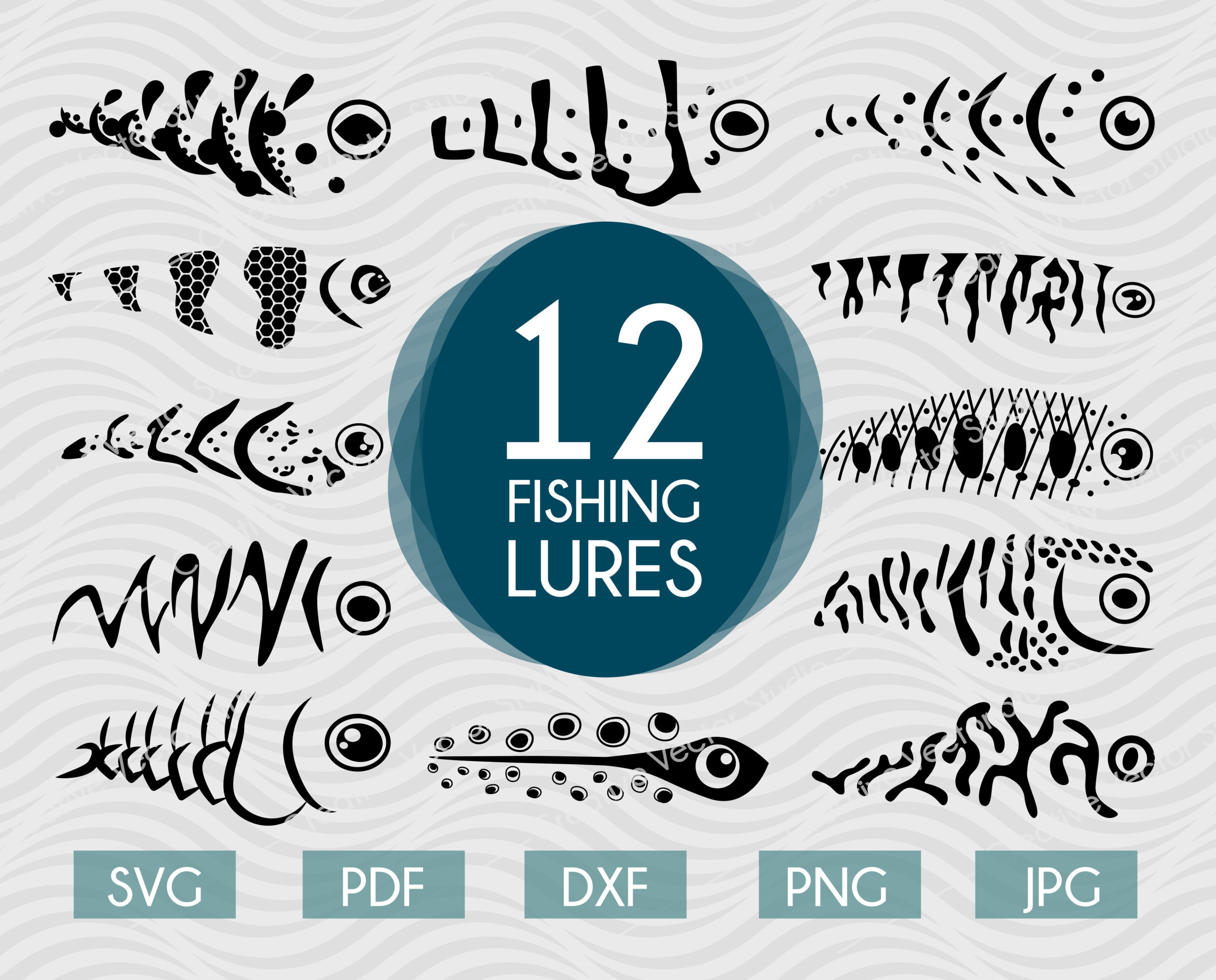 Download Fishing Lure Svg Bundle 2 Creative Vector Studio