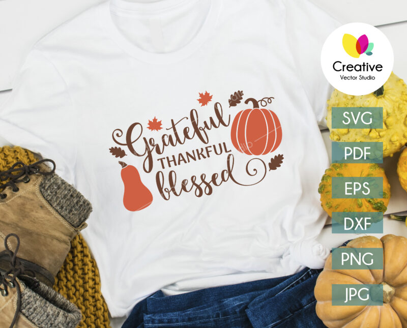 thanksgiving_t-shirt_design_grateful_thankful_blessed