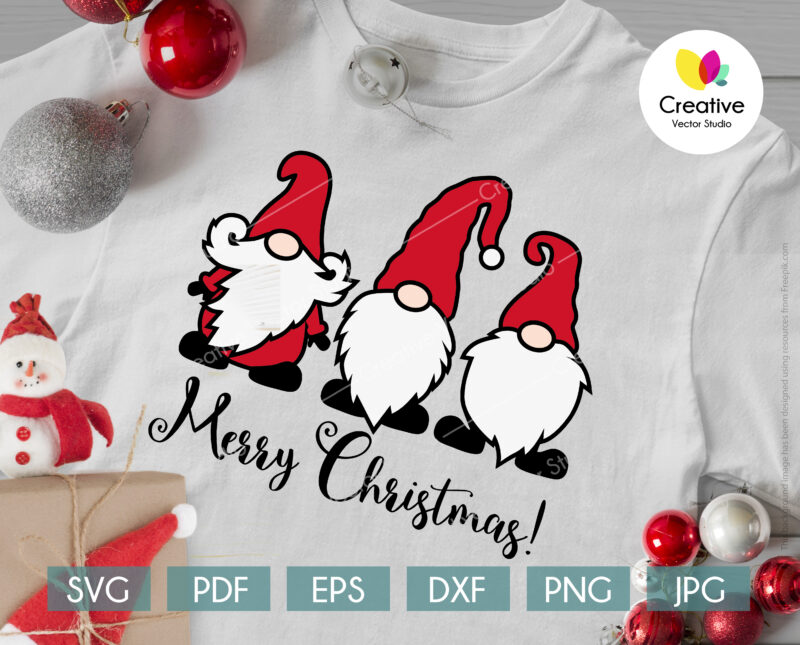 christmas gnomes t-shirt print