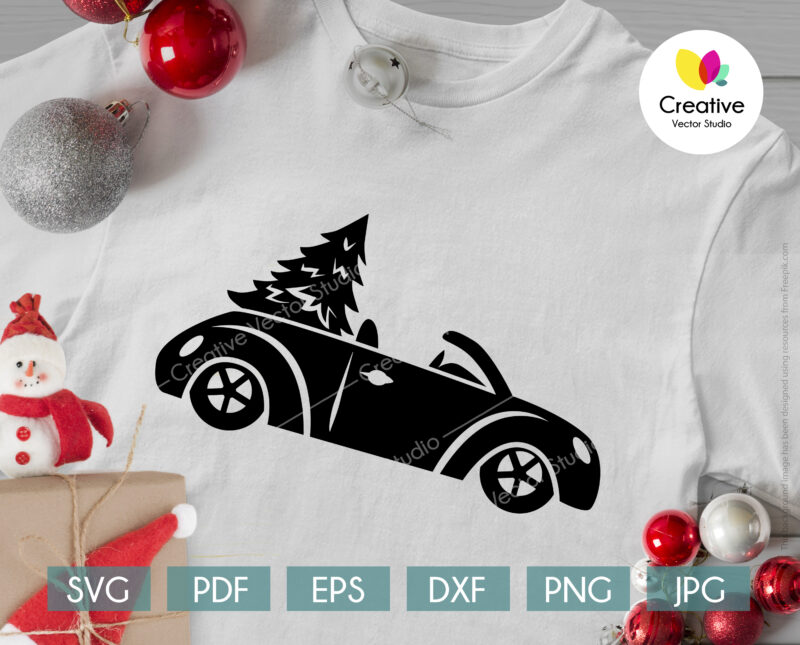 Christmas truck svg shirt design