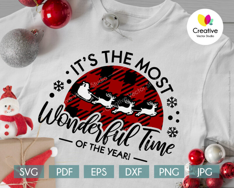 It's the most wonderful time of the year svg, svg cut files for Cricut, Silhouette