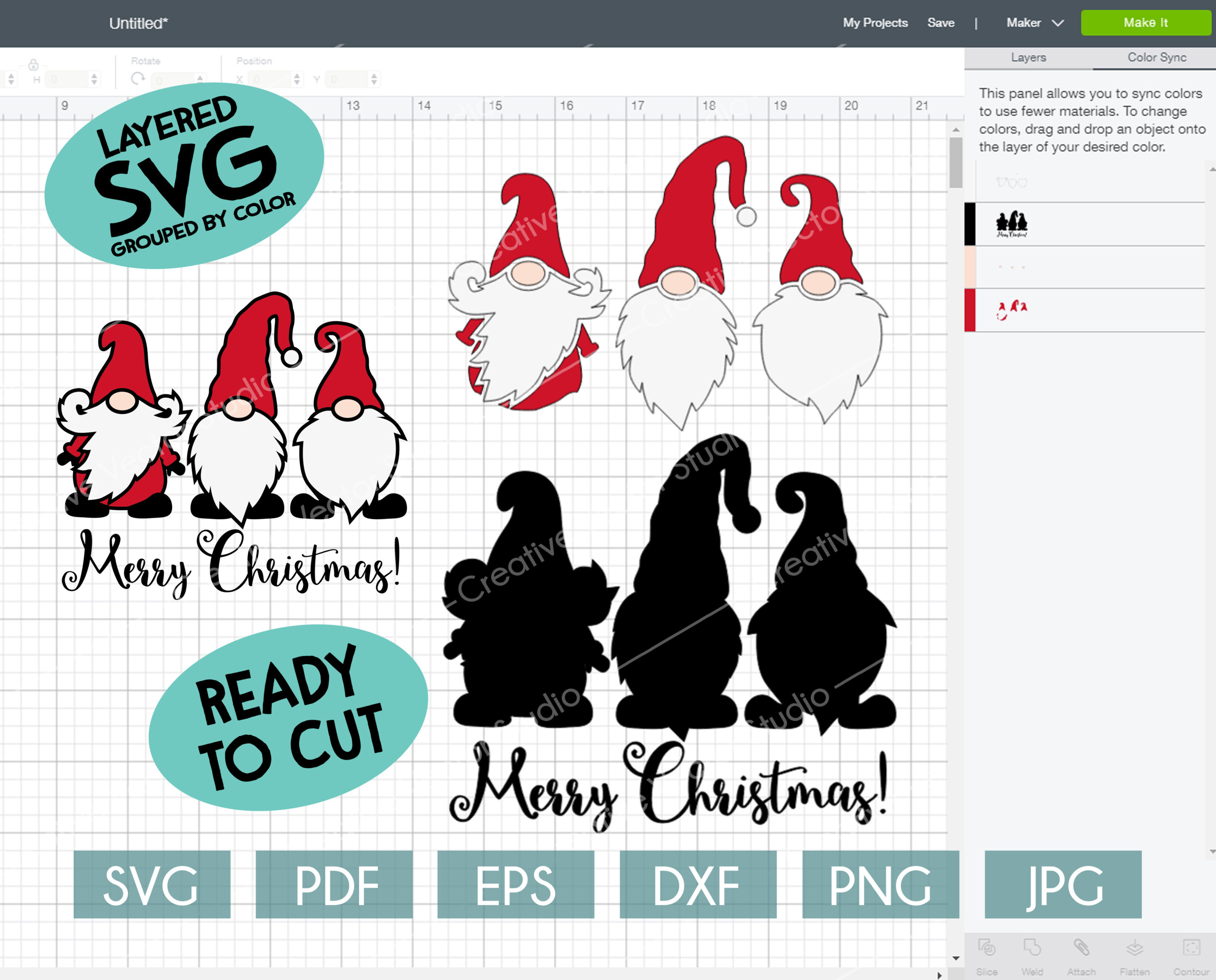 Free Free Layered Gnome Svg 111 SVG PNG EPS DXF File