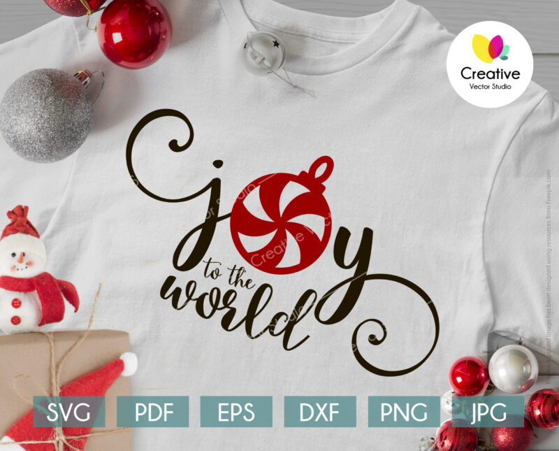 Joy to the world svg t-shirt design
