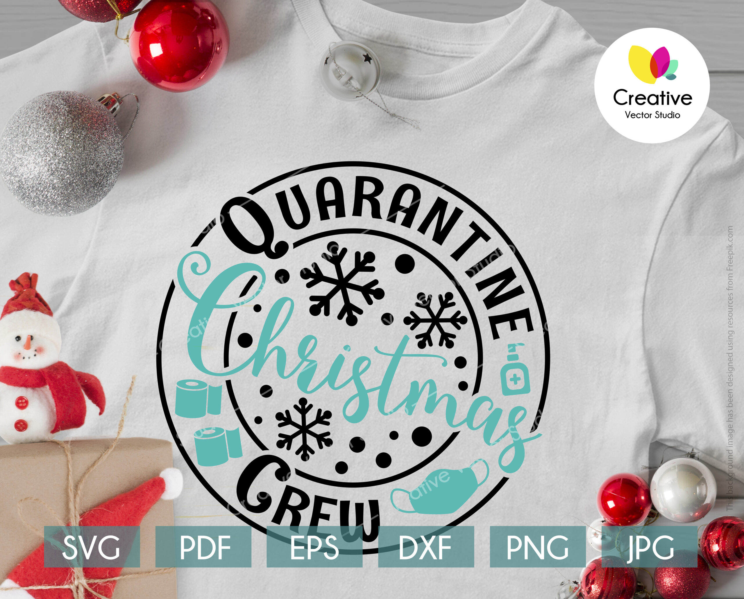 Download Quarantine Christmas SVG Bundle | CreativeVectorStudio