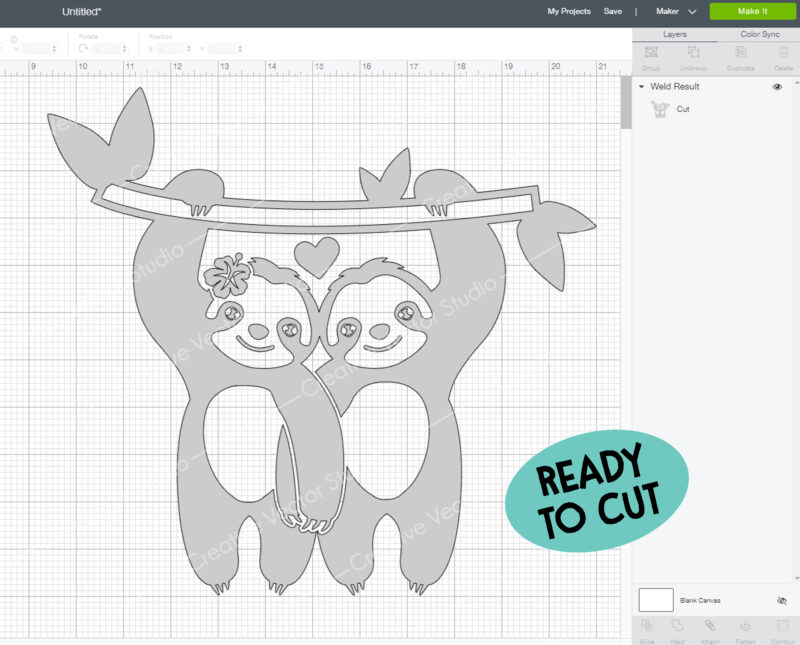 Valentines Sloth svg cut files