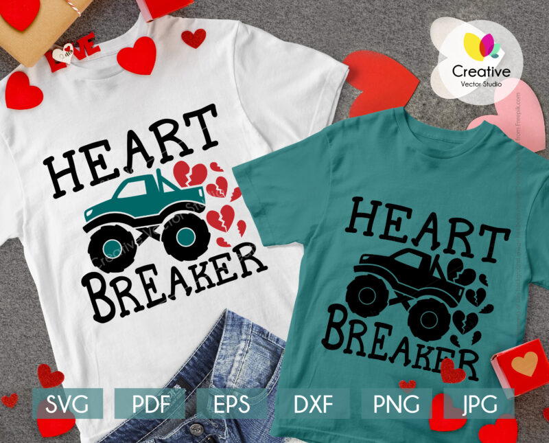 heart breaker svg design is perfect for any shirts