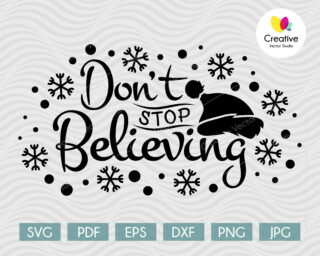 Don't Stop Believing SVG