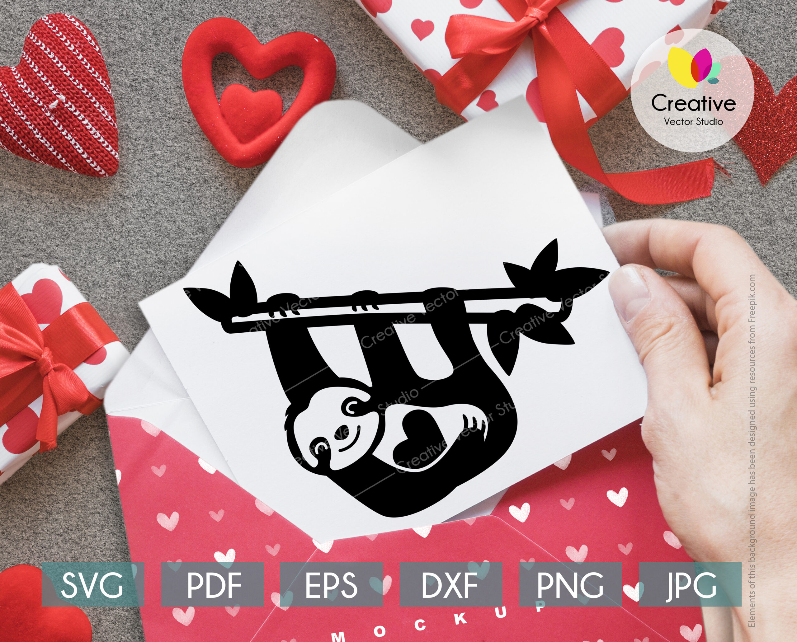 Scattered Hearts Love Anniversary Valentine's Day Clipart Digital Down – Sniggle  Sloth