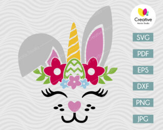 Cute Easter Bunny SVG