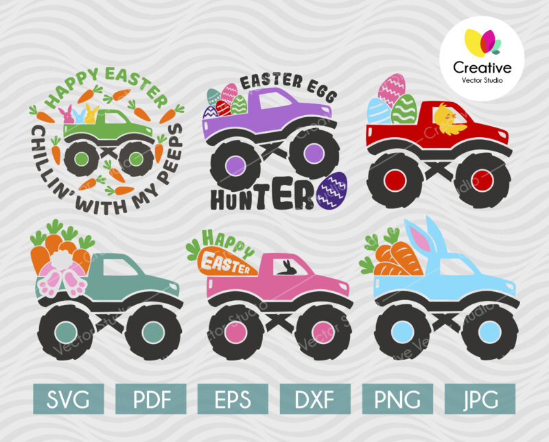 Easter Monster Truck svg