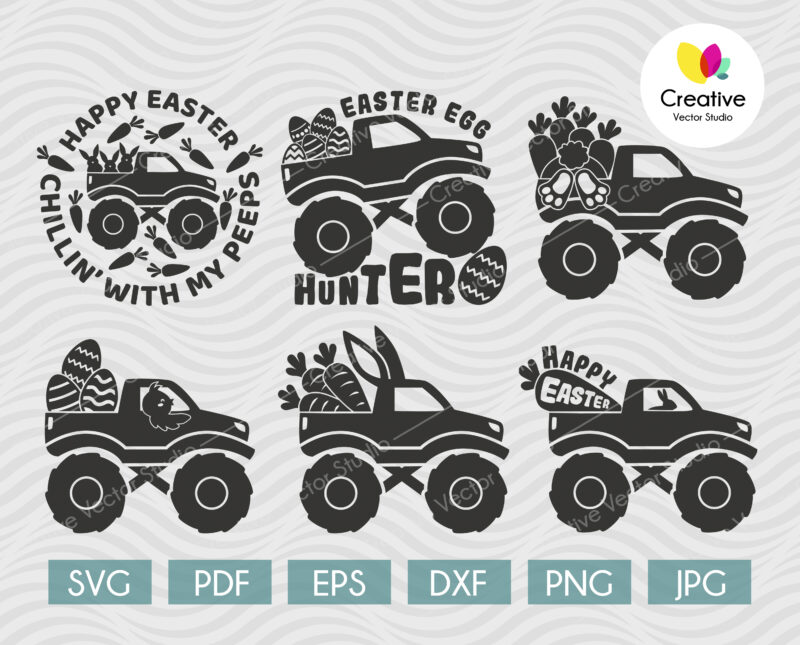 Easter Monster Truck svg
