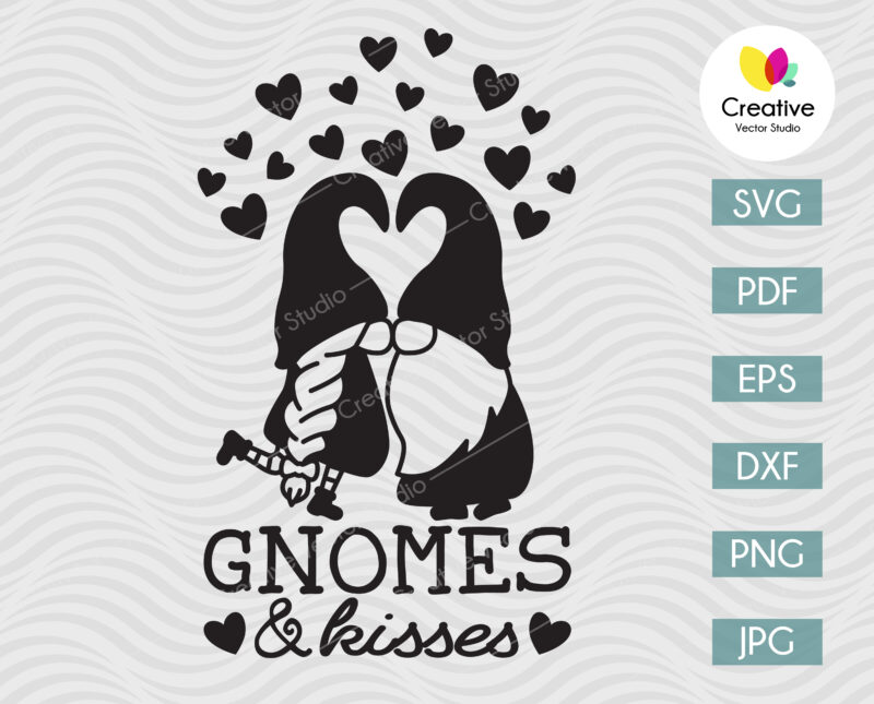 Gnomes and Kisses svg