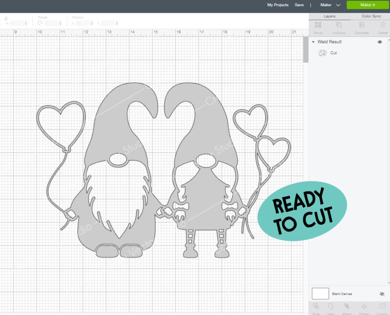 Gnome Holding Heart Svg