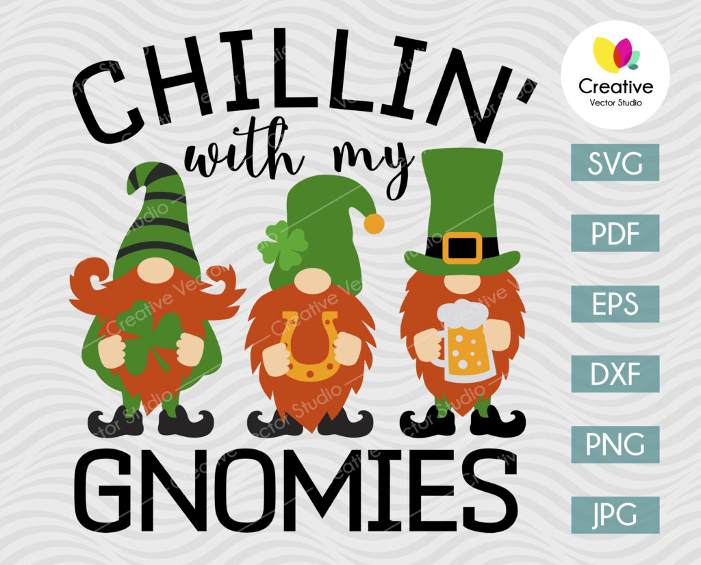 Chillin With My Gnomies SVG | Creative Vector Studio