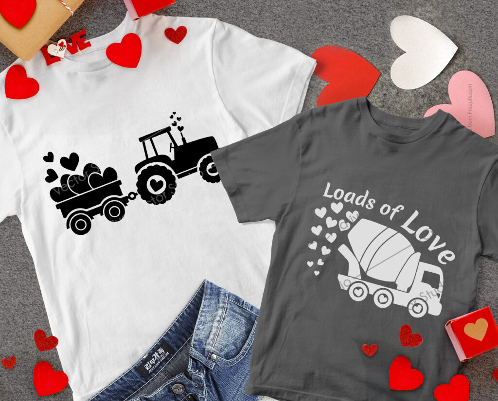 Download Valentine Big Truck and Tractor SVG Bundle | Creative Vector Studio