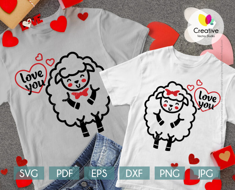 valentines sheeps couple shirt