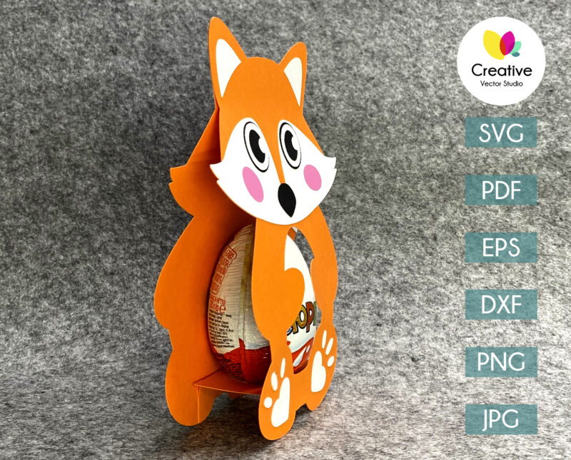 fox paper egg holder