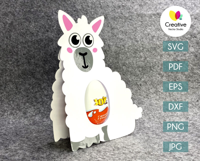 llama easter egg holder