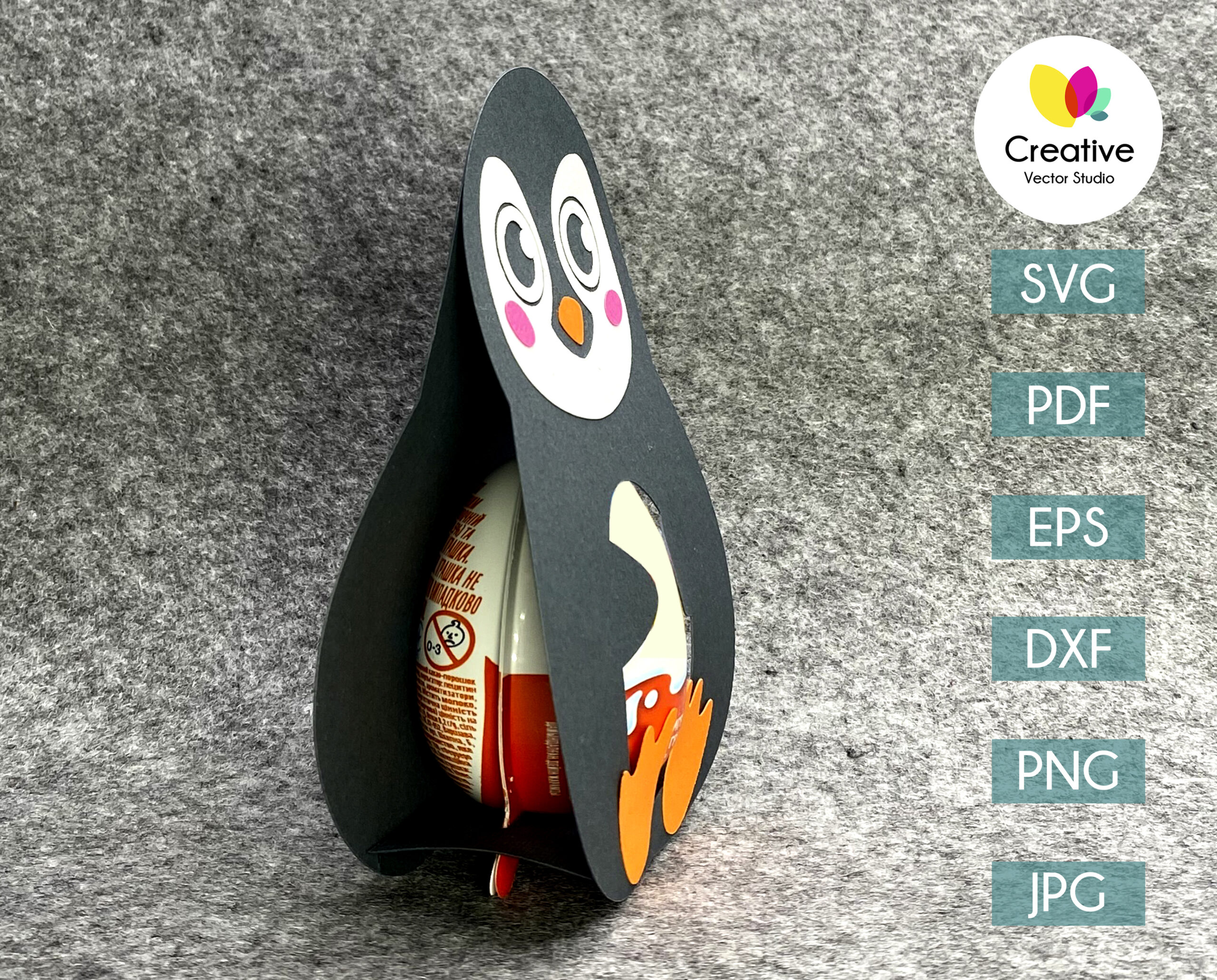 Cute personalised Penguin Easter egg holder - Folksy