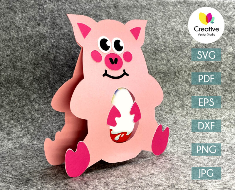 pig easter egg holder