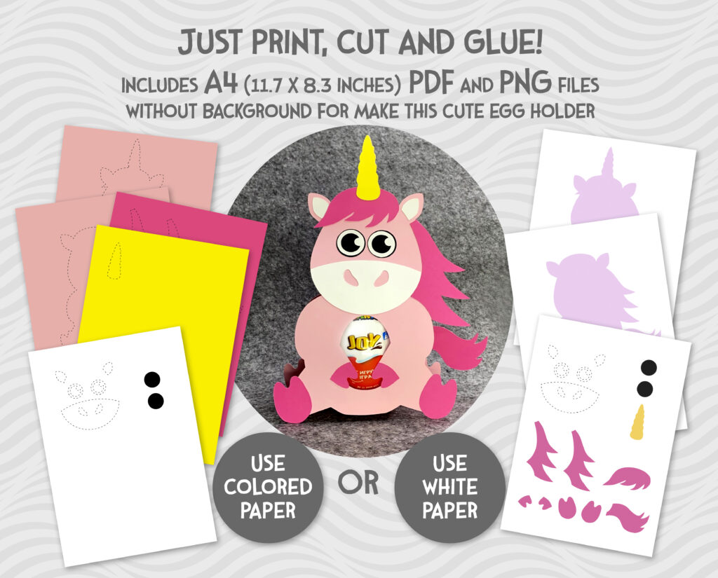Unicorn Egg Holder SVG, PDF, EPS Design | Creative Vector Studio