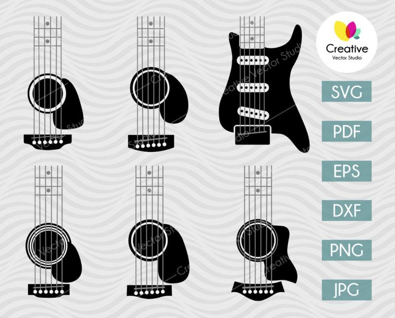 Guitar SVG for Tumblers #2