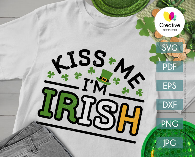 Kiss Me Im Irish svg