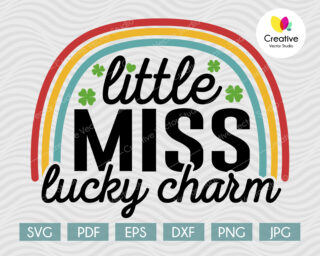 Little Miss Lucky Charm svg